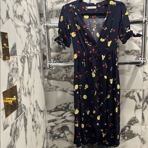 Anthropologie Capulet Women’s V-neck Midi-Dress Floral